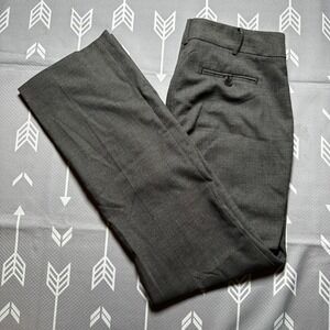 Talbots Heritage Herringbone Career Pants Size 8 Gray Work Office Trousers
